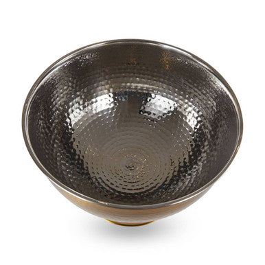 Ankara Gold Stainless Steel Champagne Bowl with Hammered Effect