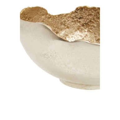 Small Nickel and Gold Finish Bowl | Dion