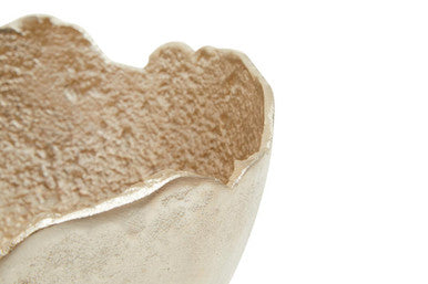 Large Two Toned Silver and Gold Finish Bowl | Dion