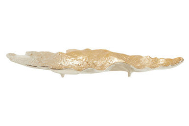 Large Ombre Silver and Gold Finish Dish | Dion
