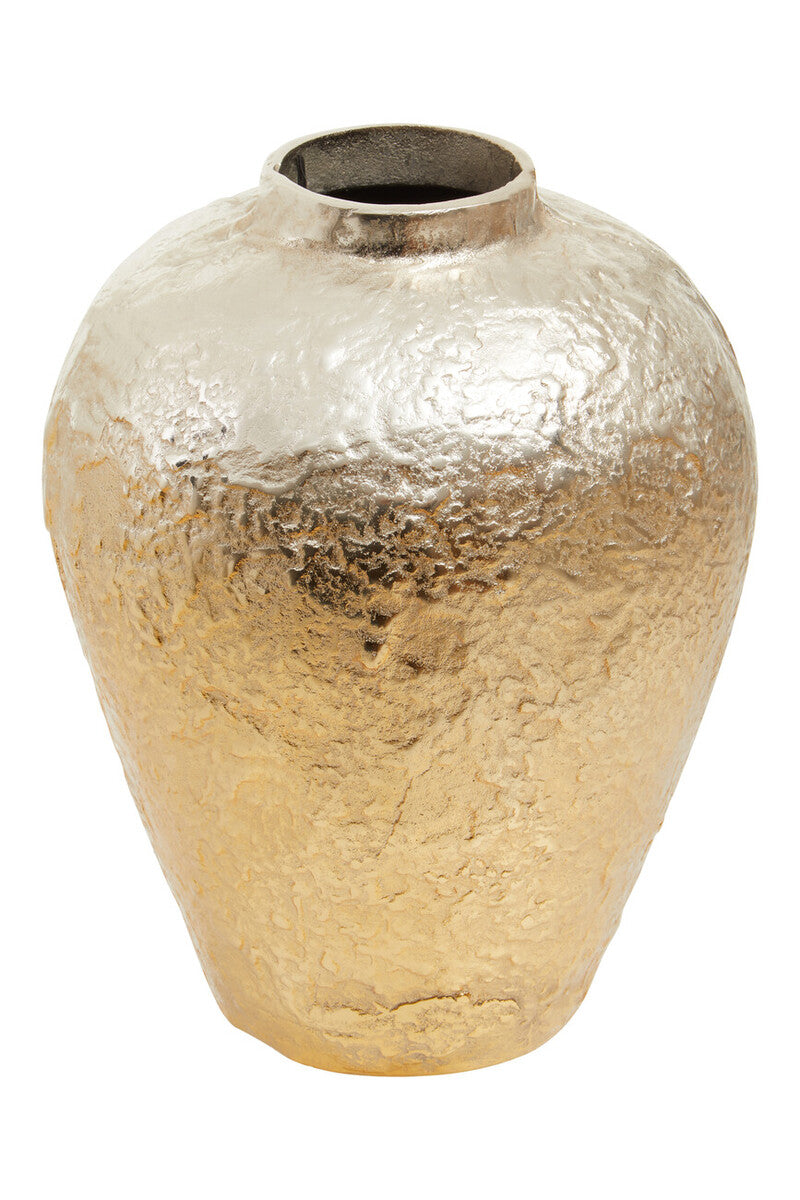 Large Ombre Silver and Gold Finish Vase | Dion