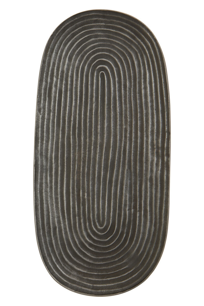 Small Grey Oval Dish | Dax