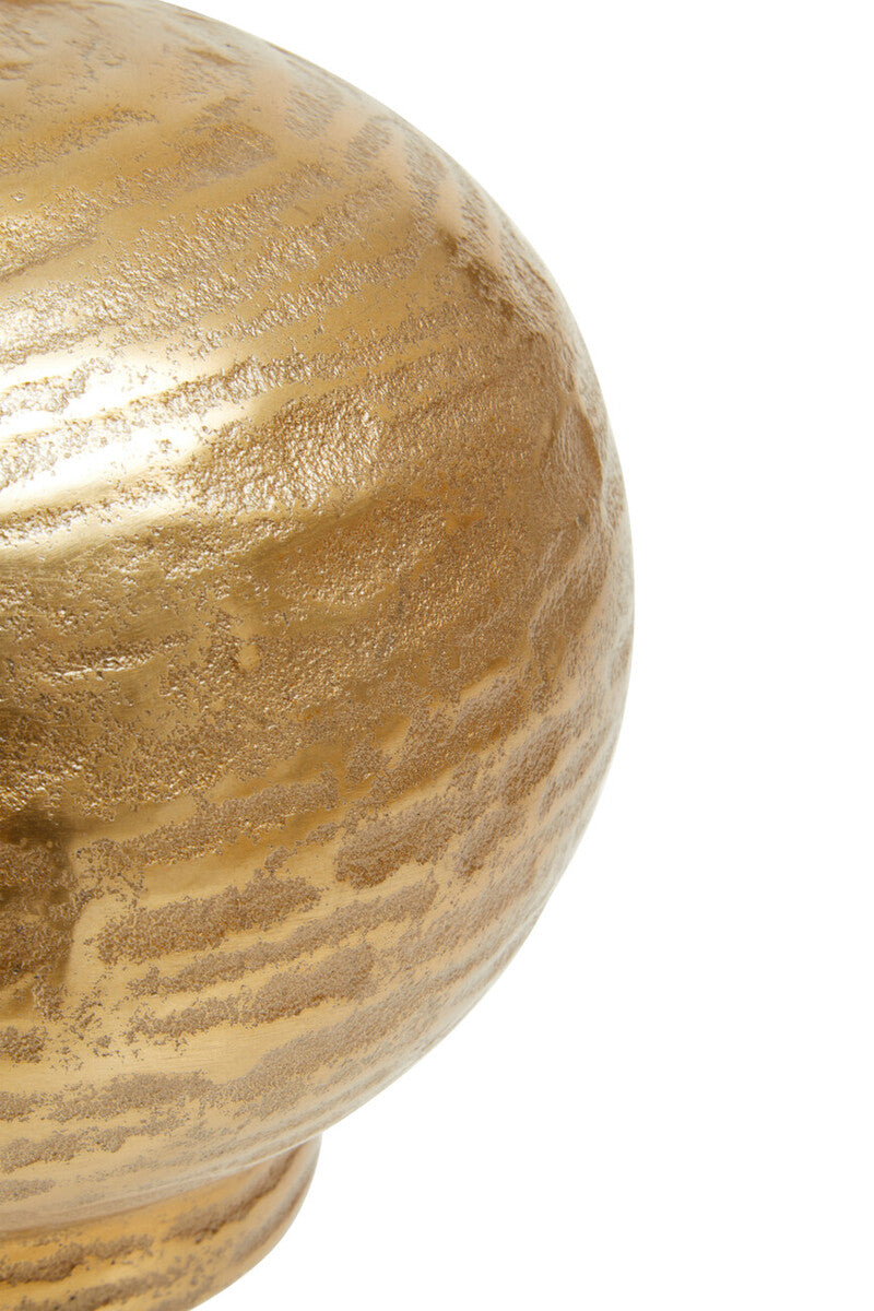 Small Abstract Gold Finish Vase | Deomali