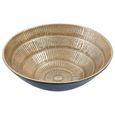 Small Black and Gold Finish Bowl | Deomali