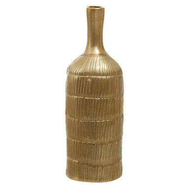 Small Gold Finish Bottle Vase | Deomali