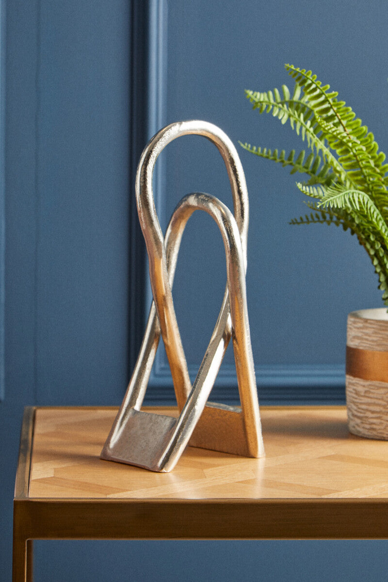Large Nickel Finish Sculpture | Prato