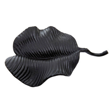 Black Finish Leaf Dish | Prato