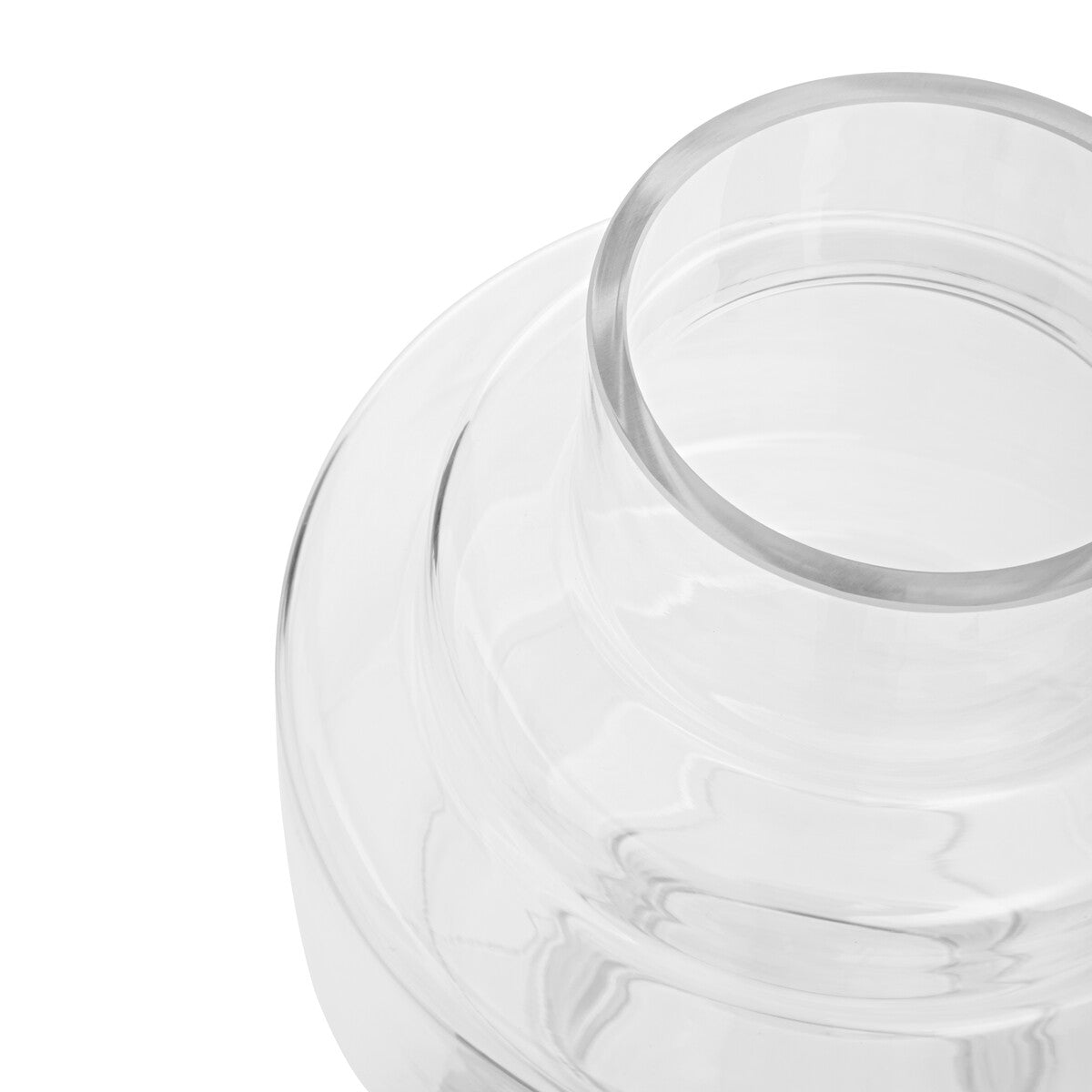 Stacked Design Small Glass Vase | Cayden