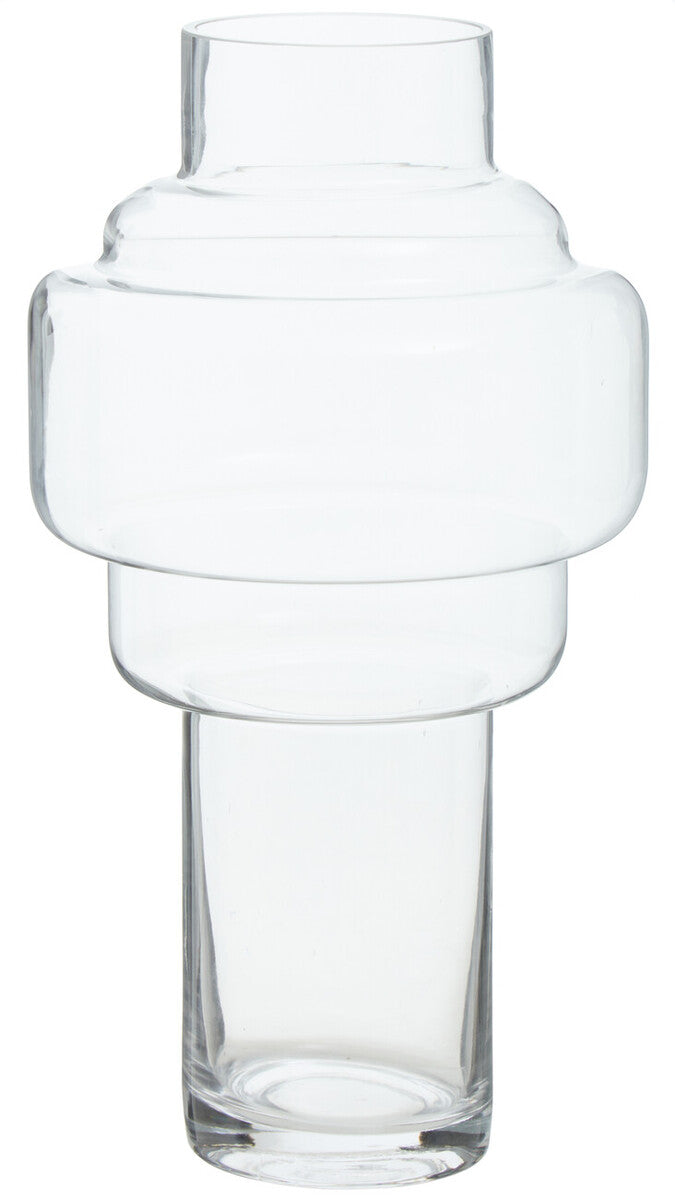 Stacked Design Large Glass Vase | Cayden