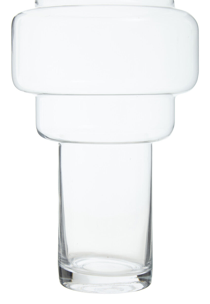 Stacked Design Large Glass Vase | Cayden