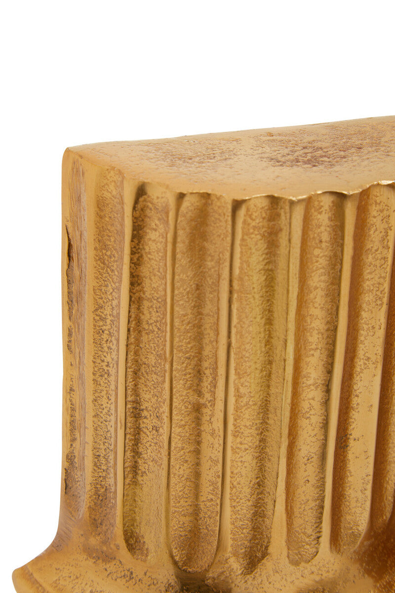 Set of 2 Gold Pillar Bookends | Kensington Townhouse