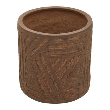 Brown Textured Planter | Darnell