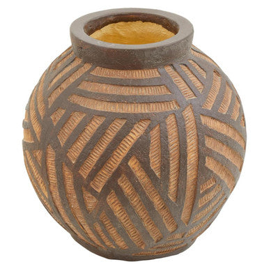 Round Brown Vase | Darnell