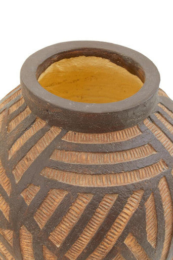 Round Brown Vase | Darnell