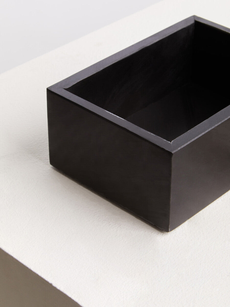 Large Black Slate with Mother of Pearl Inlay Trinket Box | Oriana