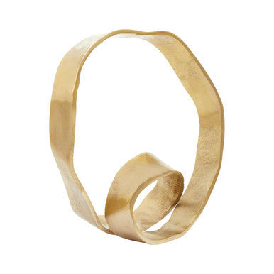 Gold Finish Twist Sculpture | Prato