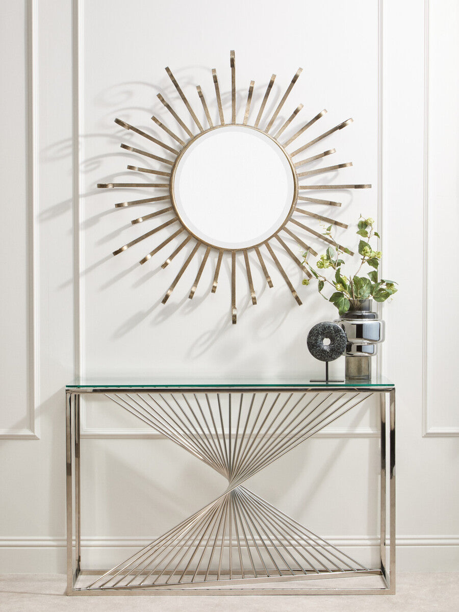 Small Smoked Black and Silver Vase | Cayden