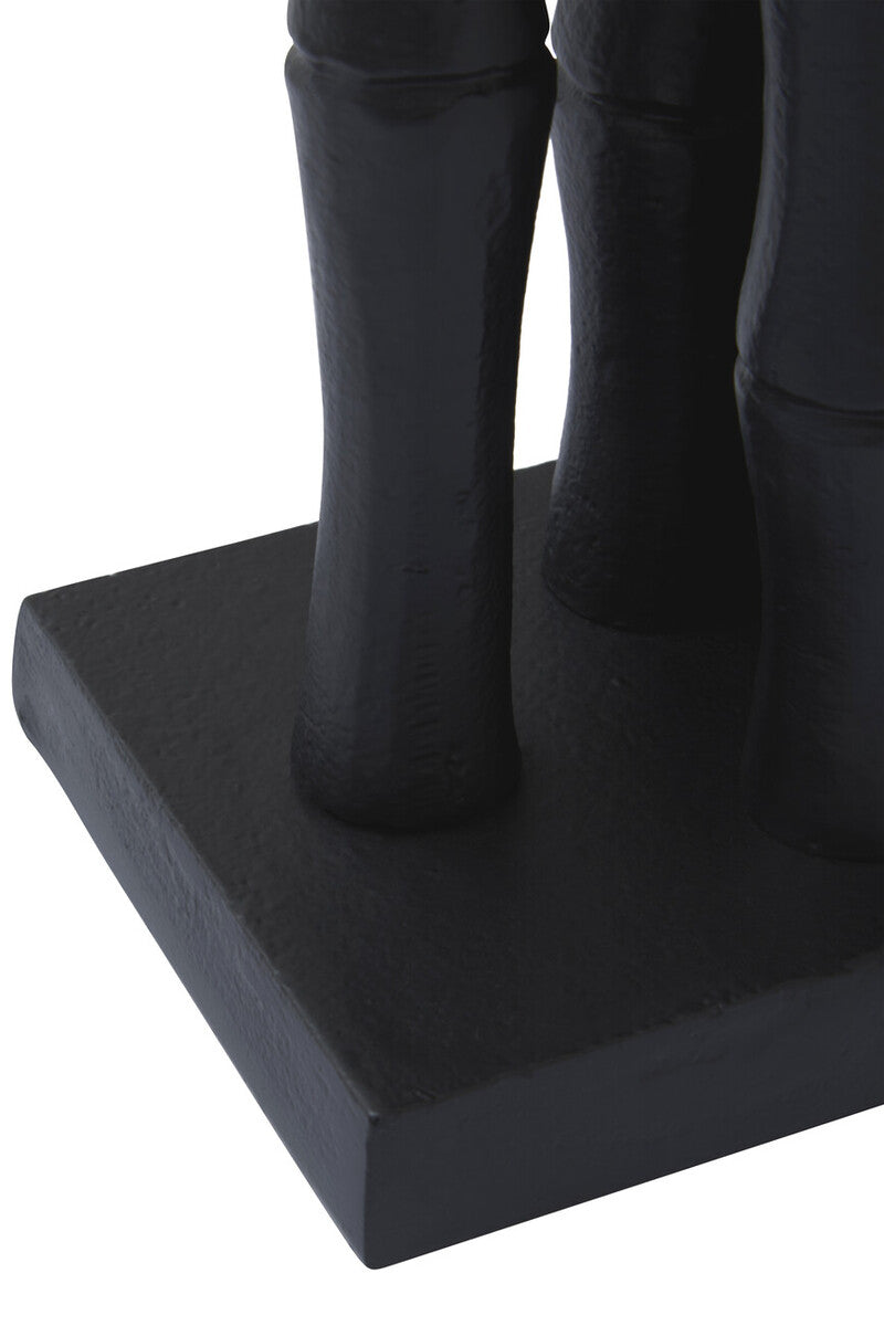 Set of Two Black Finish Bamboo Effect Bookends | Hiba