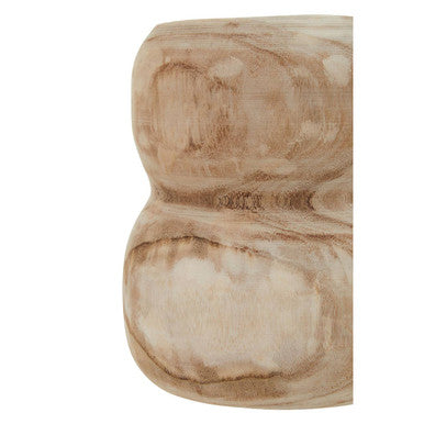 Arlo Natural Curved Wood Vase