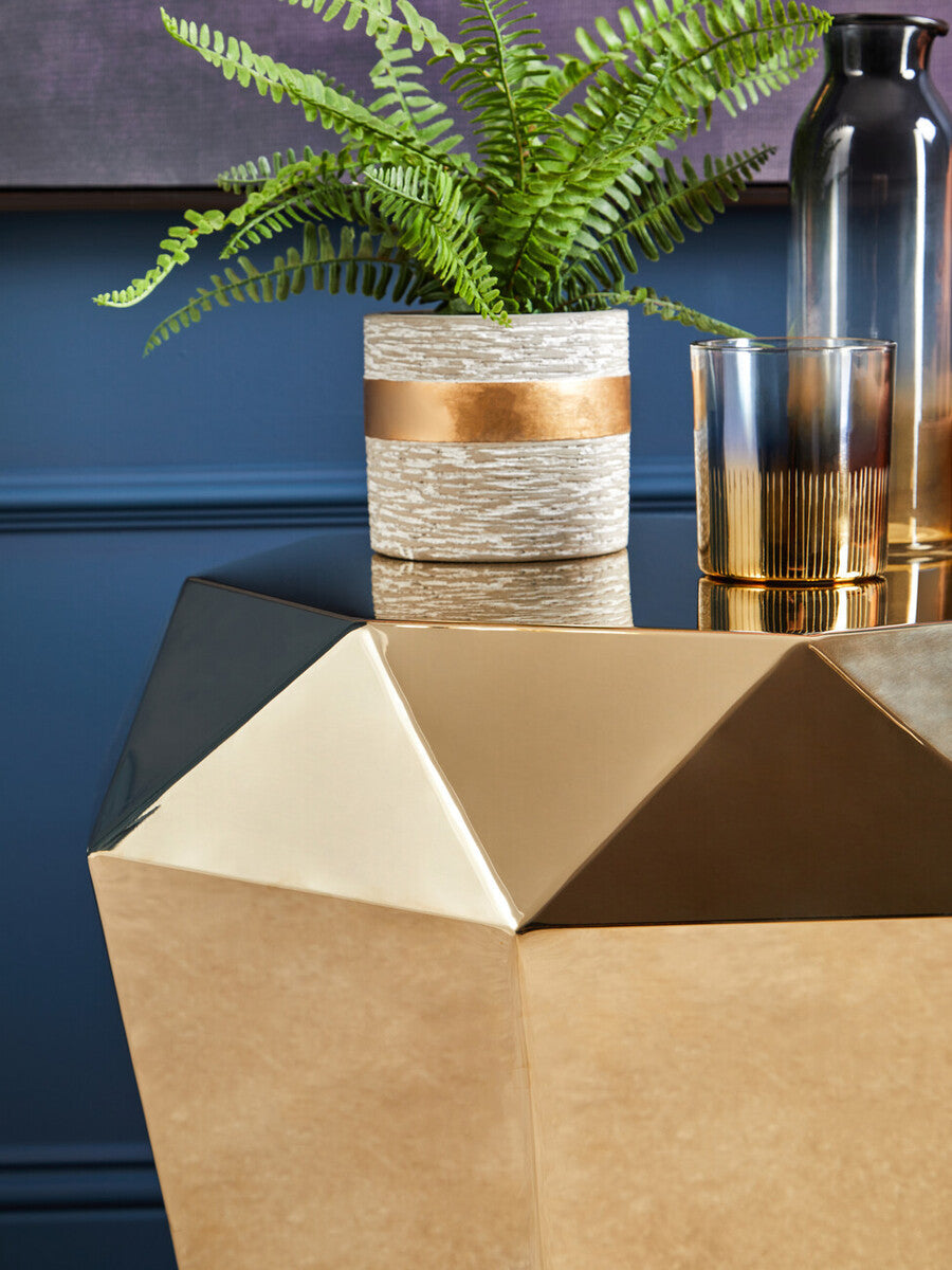Black and Gold Medium Vase | Glynn