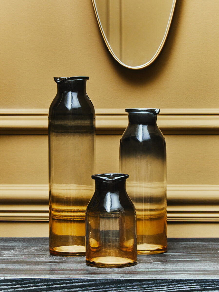 Black and Gold Medium Vase | Glynn