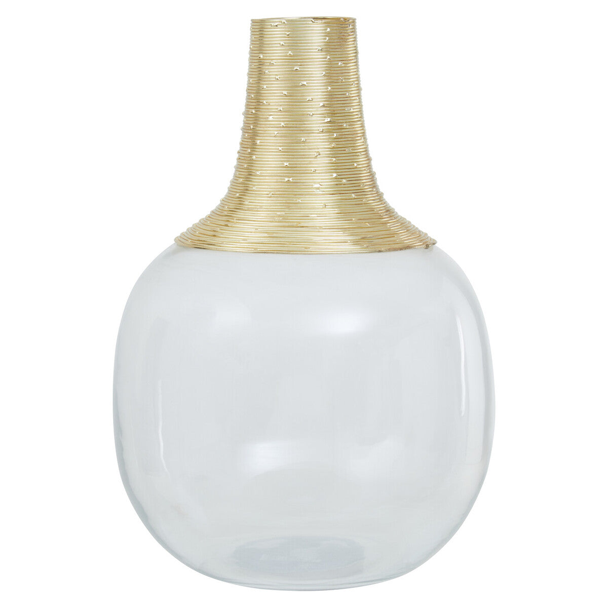 Glass and Gold Large Vase | Glynn