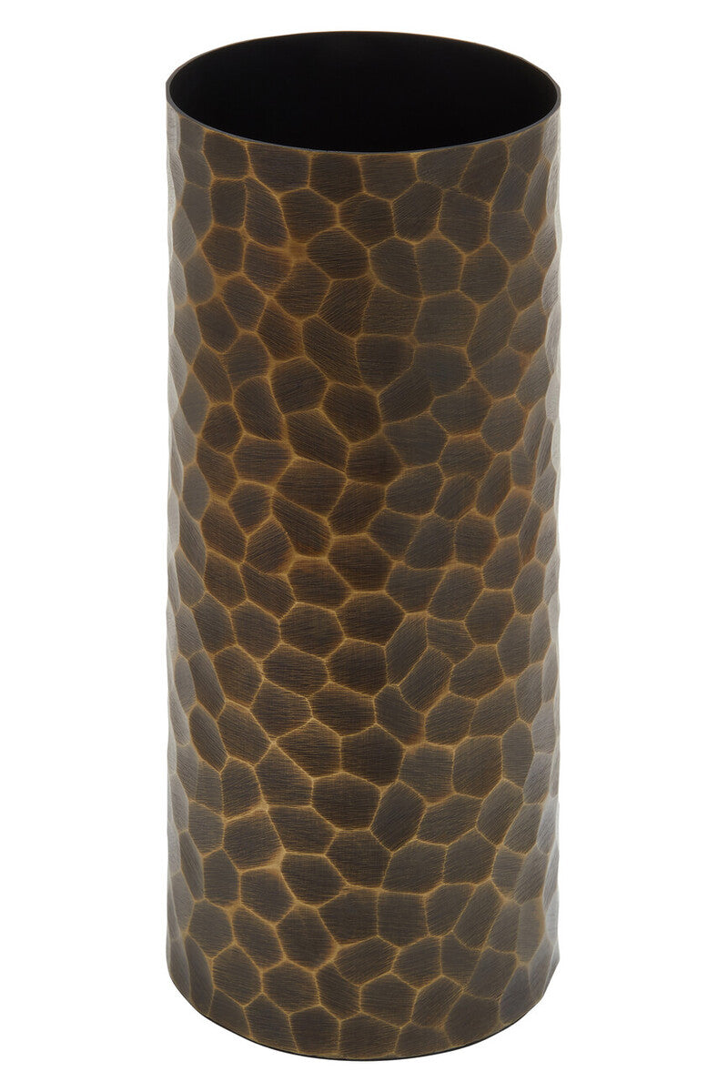 Akola Antique Gold Finish Metal Large Vase