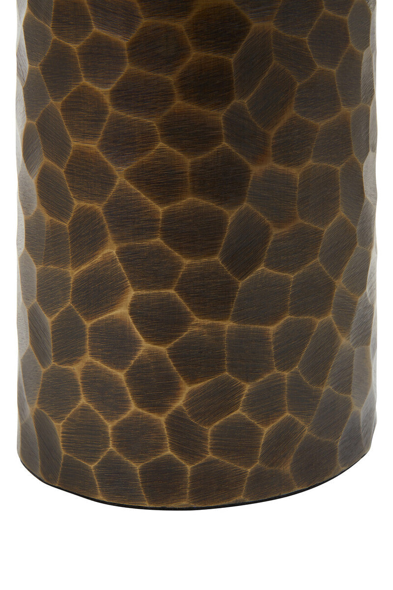 Akola Antique Gold Finish Metal Large Vase