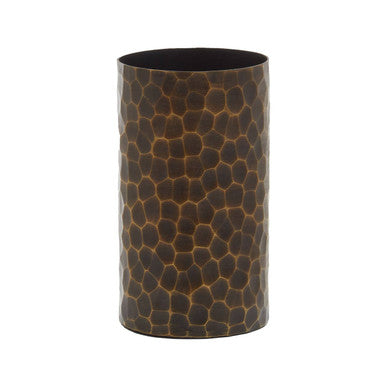 Akola Antique Gold Finish Metal Small Vase