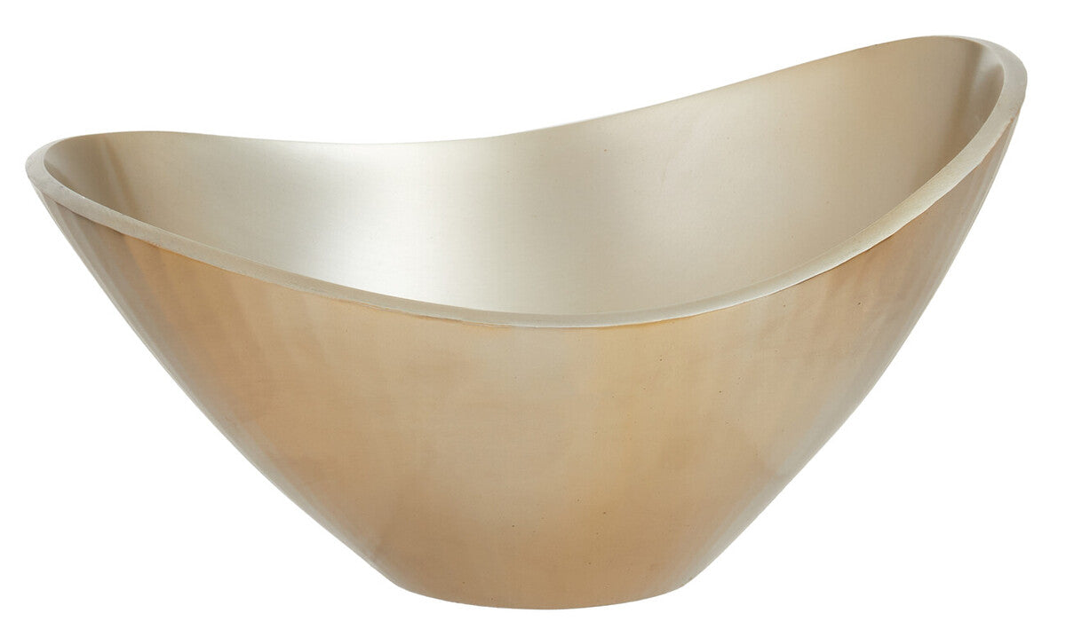 Amreli Gold Aluminium Bowl with Rimless Design