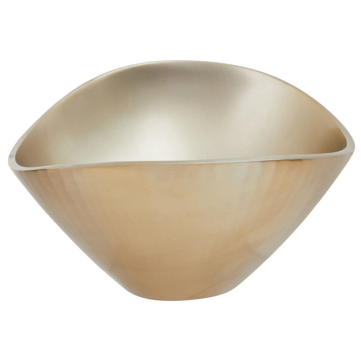 Amreli Gold Aluminium Bowl with Rimless Design