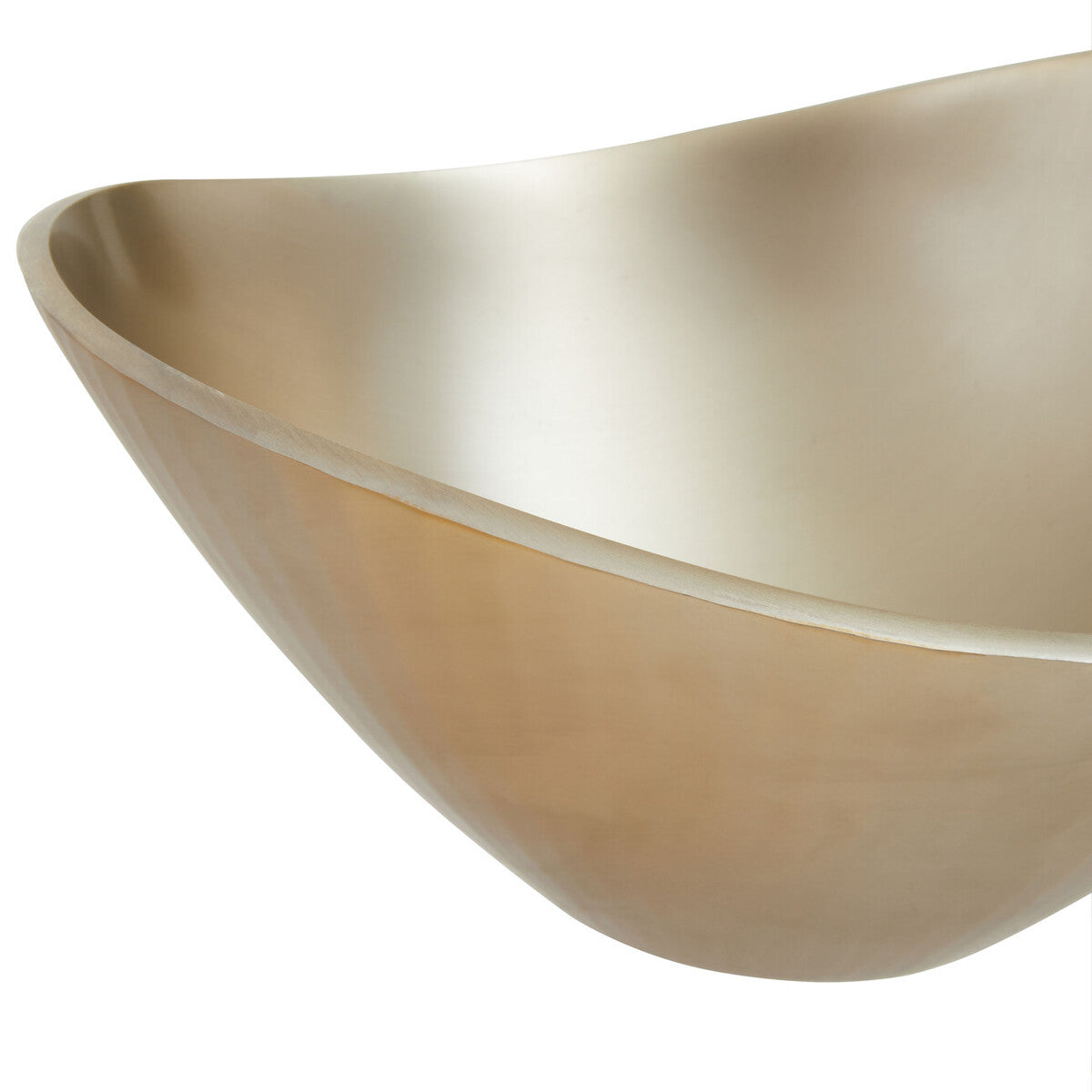 Amreli Gold Aluminium Bowl with Rimless Design