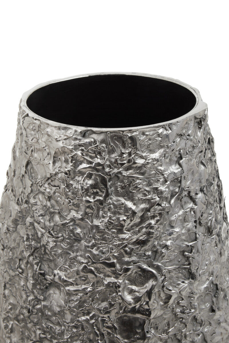 Akola Silver Finish Metal Large Vase