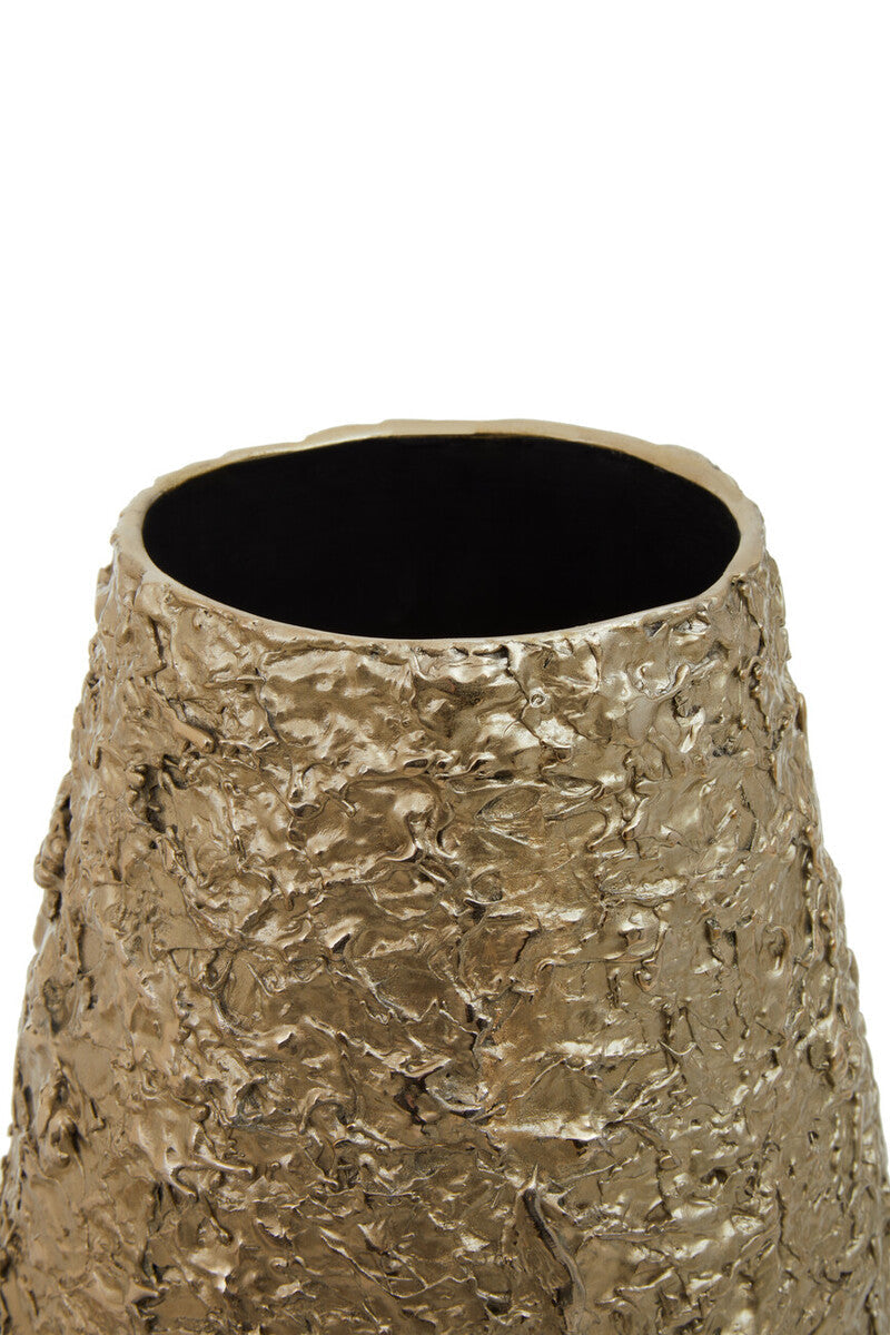 Akola Gold Finish Metal Large Vase