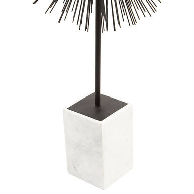 Black Finish Starburst Sculpture | Mirano