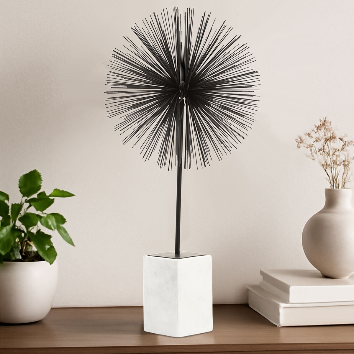 Black Finish Starburst Sculpture | Mirano