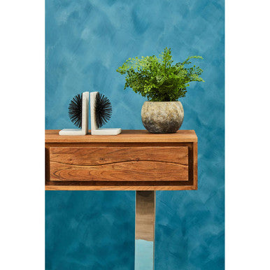 Set of Two Black Finish Starburst Bookends | Mirano