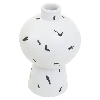White and Black Small Vase | Tundra