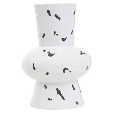 White and Black Large Vase | Tundra