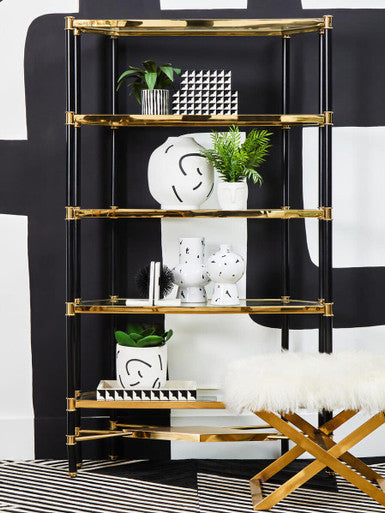 White and Black Large Vase | Tundra