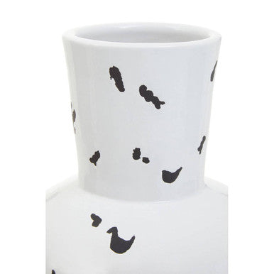 White and Black Large Vase | Tundra