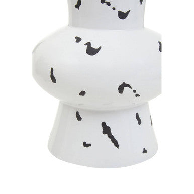 White and Black Large Vase | Tundra