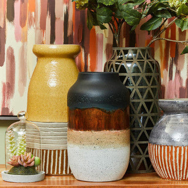 Multi Tonal Earthenware Vase | Domo