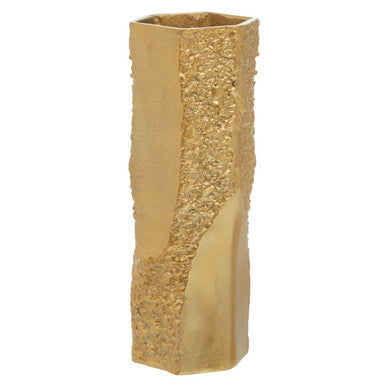 Small Gold Textured Vase | Dante