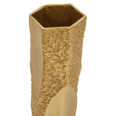 Small Gold Textured Vase | Dante