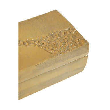 Gold Finish Textured Trinket Box | Dante