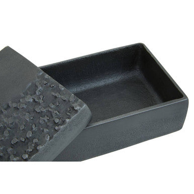Grey Finish Textured Trinket Box | Dante