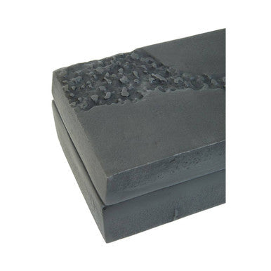 Grey Finish Textured Trinket Box | Dante