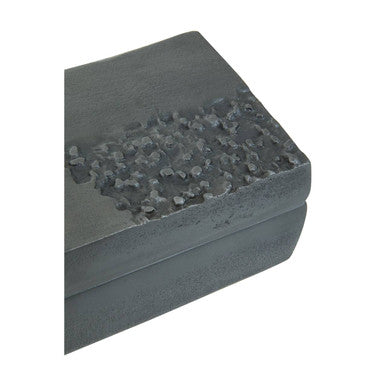 Grey Finish Textured Trinket Box | Dante