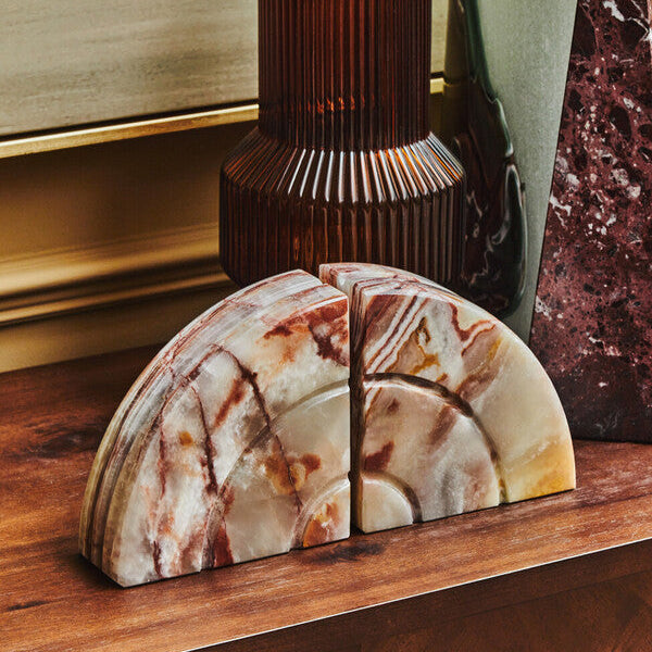 Set of Two Onyx Bookends | Oleena